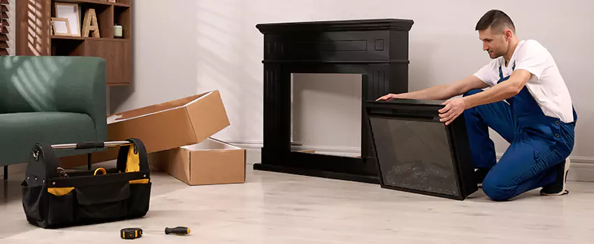 Old Rusted Metal Fireplace Repair And Replacement in Durant, OK